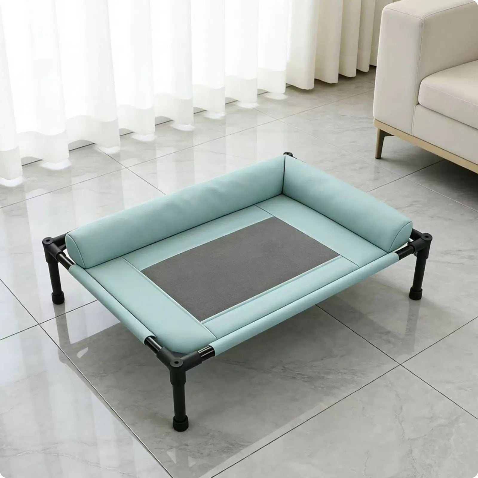 Dog Sofa Bed Breathable Pet Sofa Bed Dog Cot Removable Washable Easy to Assemble