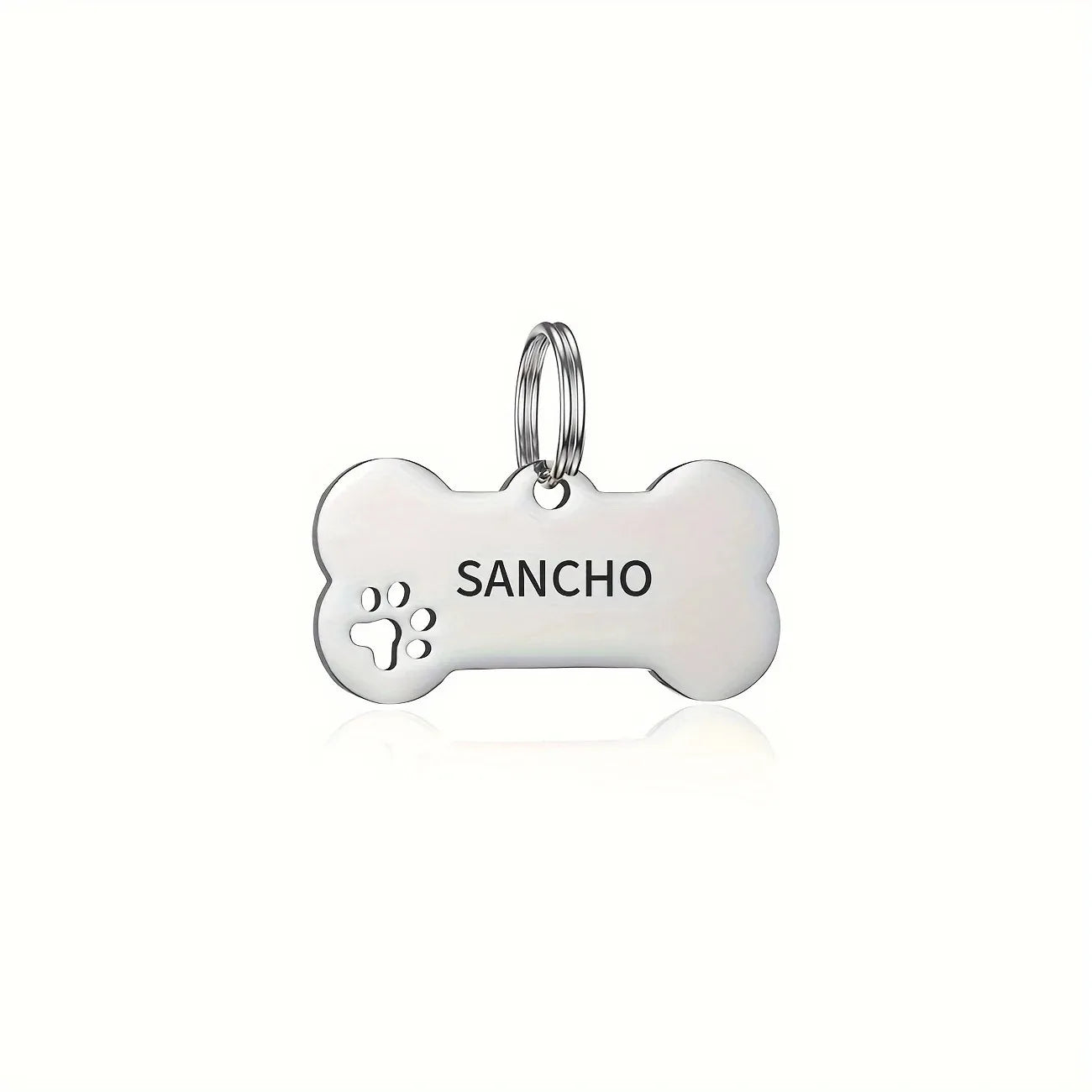 Personalized Engraved High Quality Dog Cat Tags with Name and Phone Number Bone Shaped Pet Pendant for Custom Pet Identification