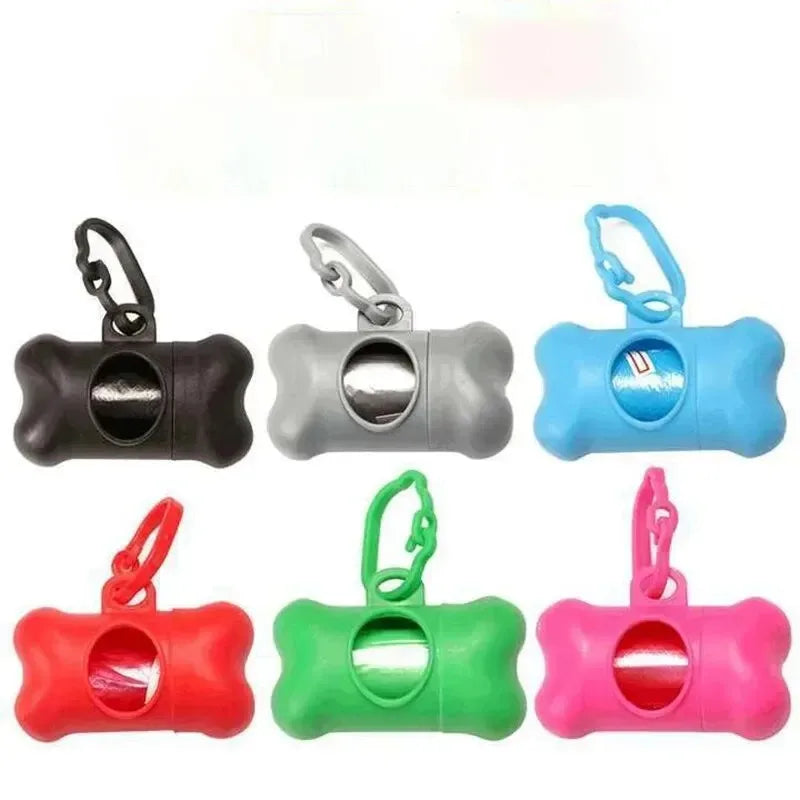 1/2/3/4/10 unidades Dispensador de Sacos de Lixo para Animais de Estimação em Formato de Osso para Cães Levarem Artigos de Limpeza ao Sair