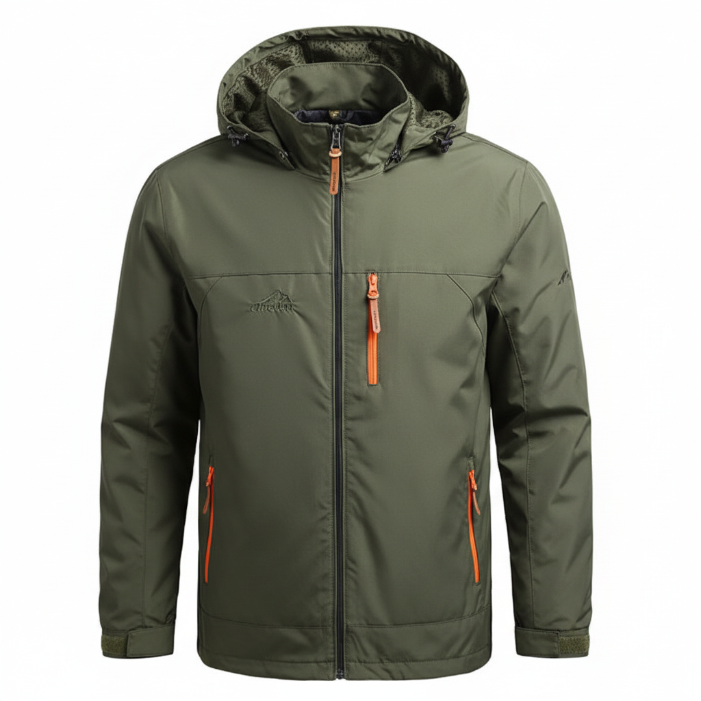 Jaqueta Corta-Vento Masculina Impermeável — Trilha, Camping, Pesca...